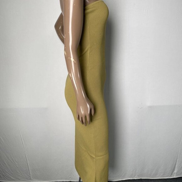 WeWoreWhat Women’s Strapless Ribbed Knit Midi Dress Size M Willow Green - Picture 6 of 10